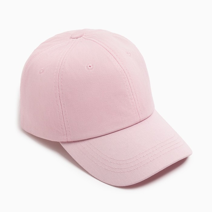 Кепка женская однотонная MINAKU, светло-розовая, размер 58
